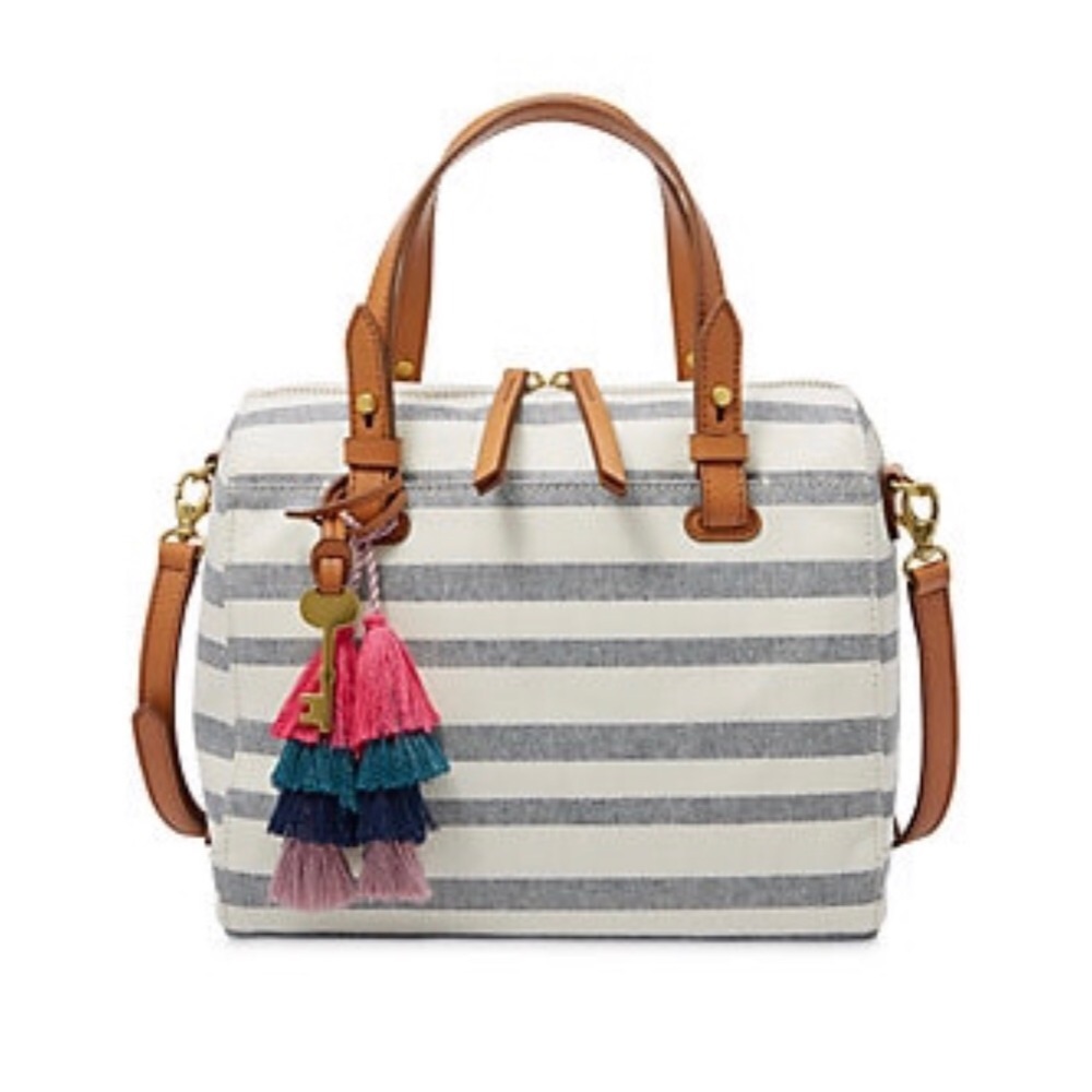 Striped Fossil Rachel satchel